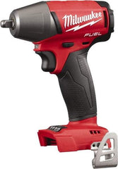 Milwaukee Tool - 3/8" Drive 18 Volt Pistol Grip Cordless Impact Wrench & Ratchet - 0 to 2,500 RPM, 0 to 3,200 BPM, 210 Ft/Lb Torque, Lithium-Ion Batteries Not Included - All Tool & Supply