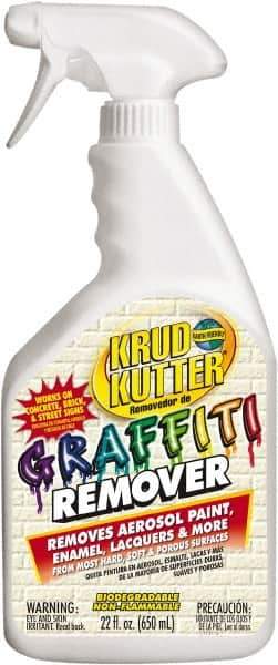 Krud Kutter - 22 oz Spray Bottle Graffiti/Vandal Mark Remover - VOC Content g/L 614, Removes Graffiti - All Tool & Supply