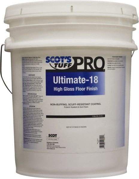 Scot's Tuff - 5 Gal Pail Finish - Use on Vinyl, Vinyl Asbestos, Asphalt, Linoleum, Terrazzo, Quarry Tile, Marble, Cork - All Tool & Supply