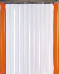 TMI, LLC - 10' Door Width x 10' Door Height PVC Smooth with Reinforced Bonded Bead (Style) Armor Bond Strip Door Kit - 12" Strip Width x 1/8" Strip Thickness, Clear, 67% Overlap - All Tool & Supply