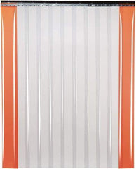 TMI, LLC - 10' Door Width x 12' Door Height PVC Smooth Strip Door Kit - 16" Strip Width x 0.16" Strip Thickness, Clear, 50% Overlap - All Tool & Supply