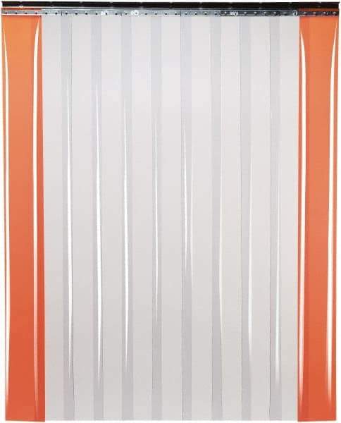 TMI, LLC - 8' Door Width x 8' Door Height PVC Smooth Strip Door Kit - 8" Strip Width x 0.08" Strip Thickness, Clear - All Tool & Supply