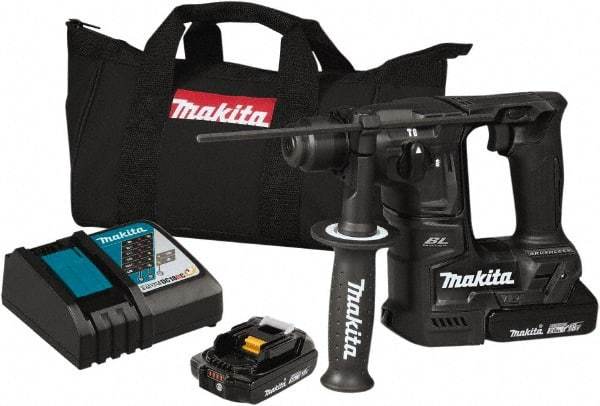 Makita - 18 Volt 11/16" SDS Plus Chuck Cordless Rotary Hammer - 0 to 4,800 BPM, 0 to 680 RPM, Reversible - All Tool & Supply