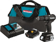 Makita - 18 Volt 1/2" Keyless Chuck Cordless Hammer Drill - 0 to 25,500 BPM, 0 to 1,700 RPM, Reversible - All Tool & Supply