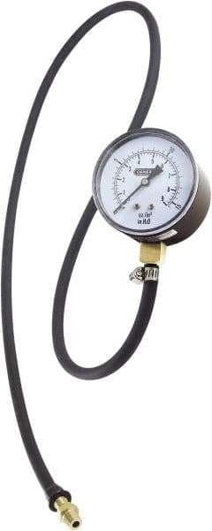 General - 2-1/2" Dial, 3/8 Thread, 0-15 Scale Range, Pressure Gauge - Thread Connection Mount, Accurate to ±1.5% of Full-Scale Range of Scale - All Tool & Supply