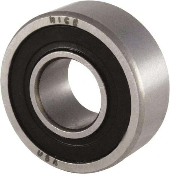 Nice - 5/16" Bore Diam, 29/32" OD, Double Seal Precision Ground Radial Ball Bearing - 5/16" Wide, 1 Row, Round Bore, 300 Lb Static Capacity, 698 Lb Dynamic Capacity - All Tool & Supply