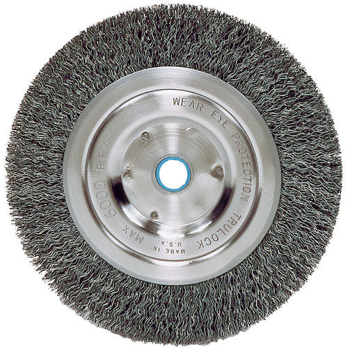 Vortec Pro 6″ Crimped Wire Wheel, .014″ Steel Fill, Narrow Face, 5/8″-1/2″ Arbor Hole - All Tool & Supply