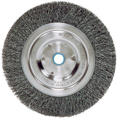 Vortec Pro 6″ Crimped Wire Wheel, .014″ Steel Fill, Narrow Face, 5/8″-1/2″ Arbor Hole - All Tool & Supply