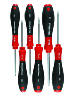 6 Piece - T6; T8; T10; T15; T20; T25mm - Torx SoftFinish® Cushion Grip Screwdriver Set - All Tool & Supply