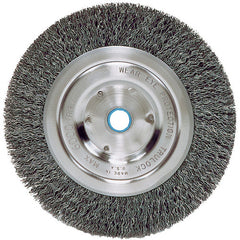 Vortec Pro 6″ Crimped Wire Wheel, .014″ Steel Fill, Medium Face, 5/8″-1/2″ Arbor Hole - All Tool & Supply