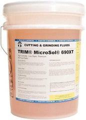 Master Fluid Solutions - Trim MicroSol 690XT, 5 Gal Pail Cutting & Grinding Fluid - Semisynthetic, For Machining - All Tool & Supply