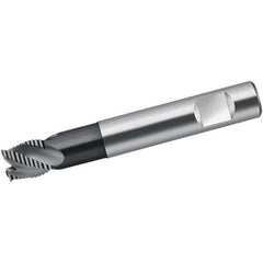 Walter-Prototyp - 6mm Diam, 7mm LOC, 4 Flute Solid Carbide 0.35mm Corner Radius Roughing End Mill - TiAlN Finish, 54mm OAL, 6mm Shank Diam, Single End, Extended Reach, 40° Helix - All Tool & Supply