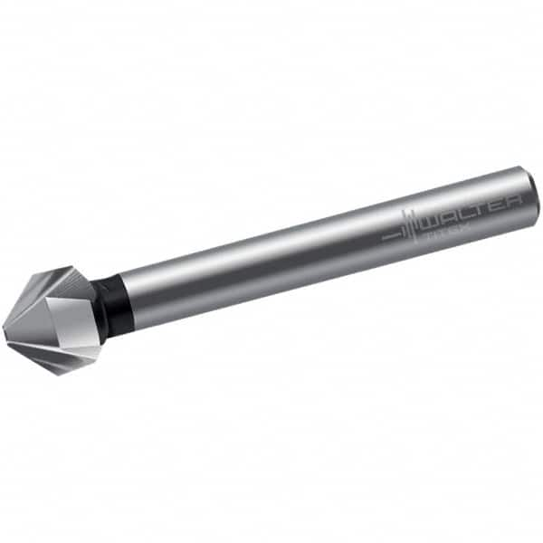 Walter-Titex - 5.3mm Head Diam, 4mm Shank Diam, 3 Flute 90° High Speed Steel Countersink - All Tool & Supply