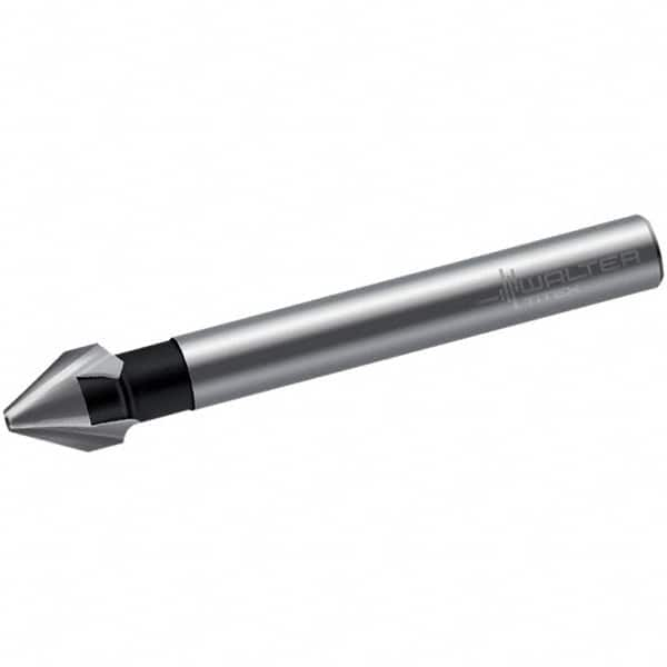 Walter-Titex - 12.5mm Head Diam, 8mm Shank Diam, 3 Flute 60° High Speed Steel Countersink - All Tool & Supply