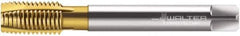 Walter-Prototyp - M24x2.00 Metric Fine, 4 Flute, TiN Finish, Cobalt Spiral Point Tap - Plug Chamfer, Right Hand Thread, 140mm OAL, 26mm Thread Length, 18mm Shank Diam, 6H Class of Fit, Series P2136005 - Exact Industrial Supply