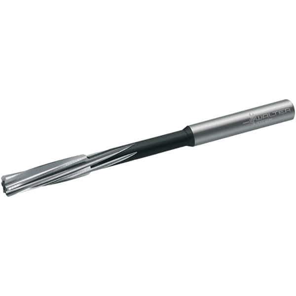 Walter-Titex - 2.39mm Cobalt 4 Flute Chucking Reamer - Spiral Flute, 2.39mm Straight Shank, 14mm Flute Length, 57mm OAL - All Tool & Supply