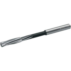 Walter-Titex - 7.81mm Cobalt 6 Flute Chucking Reamer - Spiral Flute, 8mm Straight Shank, 33mm Flute Length, 117mm OAL - All Tool & Supply