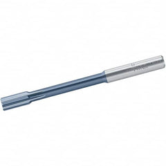 Chucking Reamer: 0.1587″ Dia, 2.9528″ OAL, 0.4724″ Flute Length, Straight Shank, Solid Carbide 4 Flute, RH