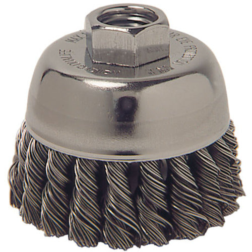 Vortec Pro 3″ Knot Wire Cup Brush, .020″ Steel Fill, 5/8″-11 UNC Nut - All Tool & Supply