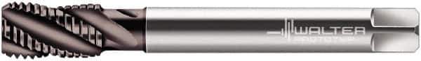 Walter-Prototyp - M24x3.00 Metric 5 Flute 6HX Bottoming Spiral Flute Tap - Cobalt, Hardlube Finish, 160mm OAL, Right Hand Flute, Right Hand Thread, Series 2056062 - Exact Industrial Supply