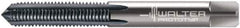 Walter-Prototyp - M5x0.80 Metric 6H 3 Flute TiCN Finish Solid Carbide Straight Flute Machine Tap - Modified Bottoming, Right Hand Thread, 70mm OAL, 16mm Thread Length, Oversize - Exact Industrial Supply