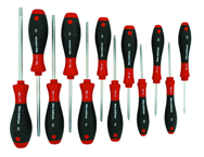 12 Piece - T5; T6; T7; T8; T9; T10; T15; T20; T25; T27; T30; T40 - Torx SoftFinish® Cushion Grip Screwdriver Set - All Tool & Supply