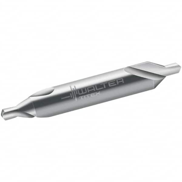 Walter-Titex - Metric Plain Cut 60° Incl Angle Solid Carbide Combo Drill & Countersink - All Tool & Supply