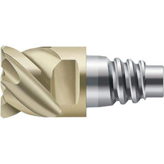 Walter-Prototyp - H4E Carbide End Milling Tip Insert - TiAlN/ZrN Finish, 4 Flutes, 20mm Cutting Diam, 9.85mm Depth of Cut, 21.3mm Extension, 0.0787" Cnr Rad - All Tool & Supply