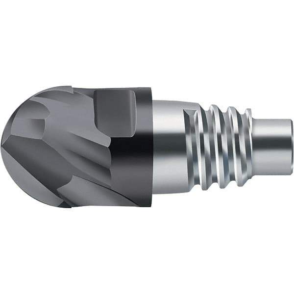 Walter-Prototyp - H8E Carbide Ball Nose Milling Tip Insert - TiAlN Finish, 2 Flutes, 20mm Cutting Diam, 11mm Depth of Cut, 21.3mm Extension, 0.3937" Cnr Rad - All Tool & Supply