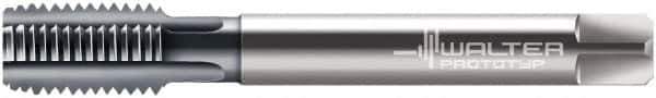 Walter-Prototyp - 3/8-19" BSPP, 5 Flutes, Modified Bottoming Chamfer, TiCN Coated, Powdered Metal British Standard Pipe Tap - 0.4724" Shank Diam, 0.3543" Square Size, Series E2436406 - Exact Industrial Supply