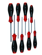 8 Piece - T6; T8; T10; T15; T20; T25; T27; T30 - Torx SoftFinish® Handle Screwdriver Set - All Tool & Supply