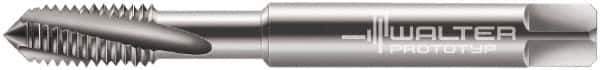 Walter-Prototyp - M3x0.50 Metric 3 Flute 6H Modified Bottoming Spiral Flute Tap - Solid Carbide, Bright Finish, 56mm OAL, Right Hand Flute, Right Hand Thread, Series 80410 - All Tool & Supply