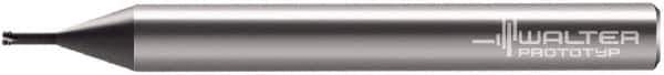 Walter-Prototyp - 0.122" Cutting Diam, 3 Flute, Solid Carbide Helical Flute Thread Mill - Internal Thread, 1.4mm LOC, 57mm OAL, 6mm Shank Diam - All Tool & Supply