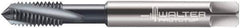 Walter-Prototyp - M5x0.80 Metric 3 Flute 6H Modified Bottoming Spiral Flute Tap - Solid Carbide, TiCN Finish, 70mm OAL, Right Hand Flute, Right Hand Thread, Series 8041006 - All Tool & Supply