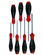 7 Piece - T7s; T8s; T9s; T10s; T15s; T20s; T25s Security - Torx SoftFinish® Cushion Grip Screwdriver Set - All Tool & Supply