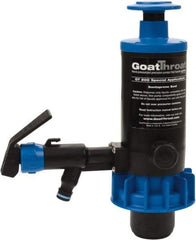 GoatThroat Pumps - 3/8" Outlet, 4 GPM, Polypropylene Hand Operated Transfer Pump - 56" OAL, For up to 55 Gal Drums, For Antifreeze, Caustics, Light Weight Liquids, Wetting Agents & Soaps - All Tool & Supply