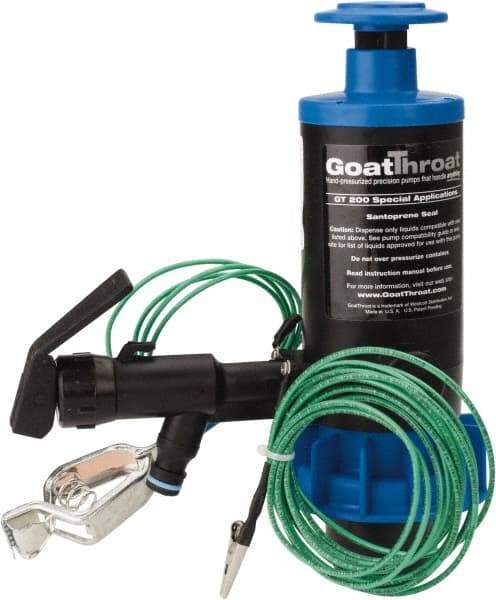 GoatThroat Pumps - 3/8" Outlet, 4 GPM, Polypropylene Hand Operated Transfer Pump - 56" OAL, For up to 55 Gal Drums, For Class I & II Flammable & Combustible Liquids - All Tool & Supply