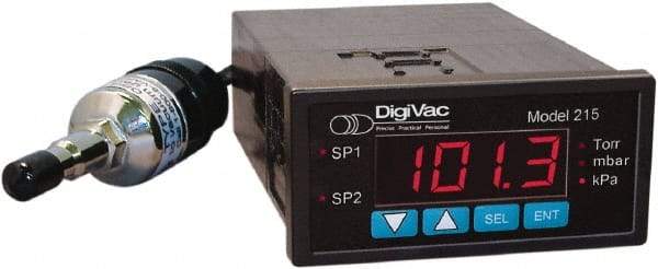 DigiVac - Vacuum Gauges Type: Electronic Vacuum Gauge Vacuum Range: 0.001 - 760 Torr - All Tool & Supply