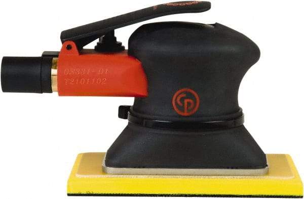 Chicago Pneumatic - 10,000 OPM, 9 CFM Air Consumption, 90 psi Air Pressure, Jitter Bug Air Orbital Sander - Rectangular Pad, 1/4" Inlet - All Tool & Supply