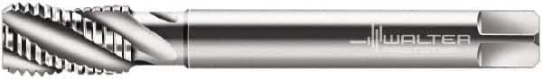 Walter-Prototyp - 3/8-19" BSPP, 5 Flutes, Bottoming Chamfer, Bright Finish, Cobalt British Standard Pipe Tap - 0.4724" Shank Diam, 0.3543" Square Size, Series 245606 - Exact Industrial Supply