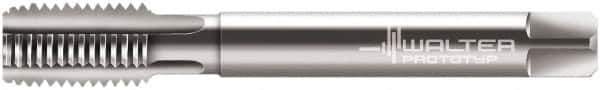 Walter-Prototyp - M24x1.50 Metric Fine 6H 4 Flute Bright Finish Cobalt Straight Flute Machine Tap - Modified Bottoming, Left Hand Thread, 140mm OAL, 26mm Thread Length, Oversize - Exact Industrial Supply