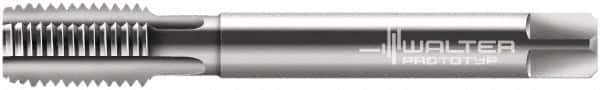 Walter-Prototyp - M28x2.00 Metric Fine 6H 4 Flute Bright Finish Cobalt Straight Flute Machine Tap - Modified Bottoming, Right Hand Thread, 140mm OAL, 26mm Thread Length, Oversize - Exact Industrial Supply