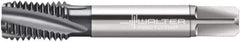 Walter-Prototyp - 1-8 UNC 4 Flute 3B Bottoming Spiral Flute Tap - Cobalt, Nitride Finish, 5-1/8" OAL, Right Hand Flute, Right Hand Thread, Series A2245661 - All Tool & Supply