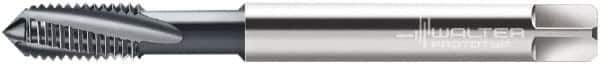 Walter-Prototyp - 5/16-18 UNC 3 Flute 3B Modified Bottoming Spiral Flute Tap - Cobalt, TiCN Finish, 2-23/32" OAL, Right Hand Flute, Right Hand Thread, Series A2240606 - All Tool & Supply