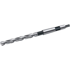 Walter-Titex - 16.75mm, 2MT 130° Point Cobalt Taper Shank Drill Bit - Bright Finish, 125mm Flute Length, 223mm OAL, Spiral Flute, Series A4244 - All Tool & Supply