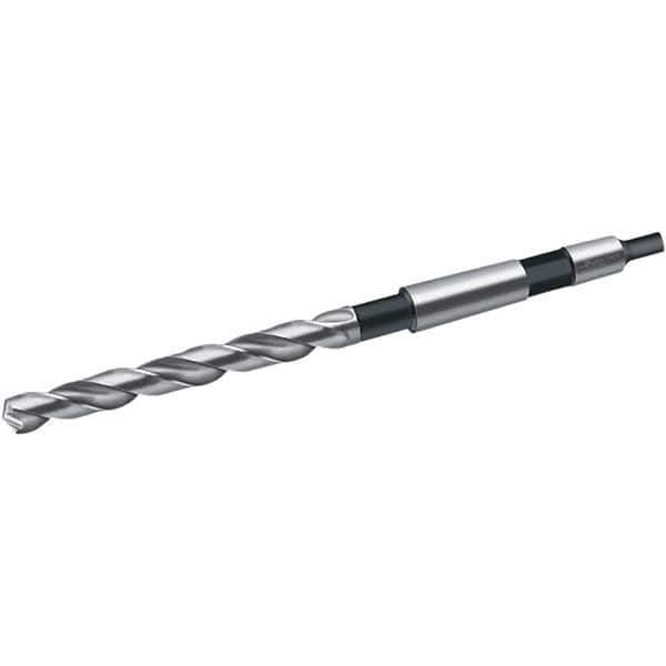 Walter-Titex - 17.25mm, 2MT 130° Point Cobalt Taper Shank Drill Bit - Bright Finish, 130mm Flute Length, 228mm OAL, Spiral Flute, Series A4244 - All Tool & Supply