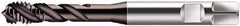 Walter-Prototyp - 1/8-28" BSPP, 3 Flutes, Modified Bottoming Chamfer, Hardlube Coated, Cobalt British Standard Pipe Tap - 0.3937" Shank Diam, 0.315" Square Size, Series S2456302 - Exact Industrial Supply