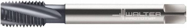 Walter-Prototyp - M14x1.50 Metric Fine 4 Flute 6H Modified Bottoming Spiral Flute Tap - Cobalt, TiCN Finish, 100mm OAL, Right Hand Flute, Right Hand Thread, Series 2146006 - All Tool & Supply