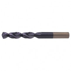 #10 RHS / RHC HSS-CO 8% (M42) 135 Degree Split Point Q-Cobalt Wide Land Parabolic Drill - TiAlN - All Tool & Supply