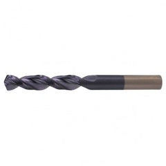 #10 RHS / RHC HSS-CO 8% (M42) 135 Degree Split Point Q-Cobalt Wide Land Parabolic Drill - TiAlN - All Tool & Supply